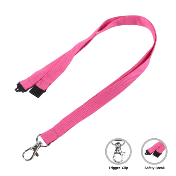 Plain Pink Lanyards