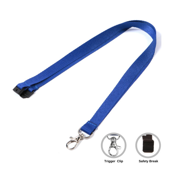 Plain Blue Lanyards