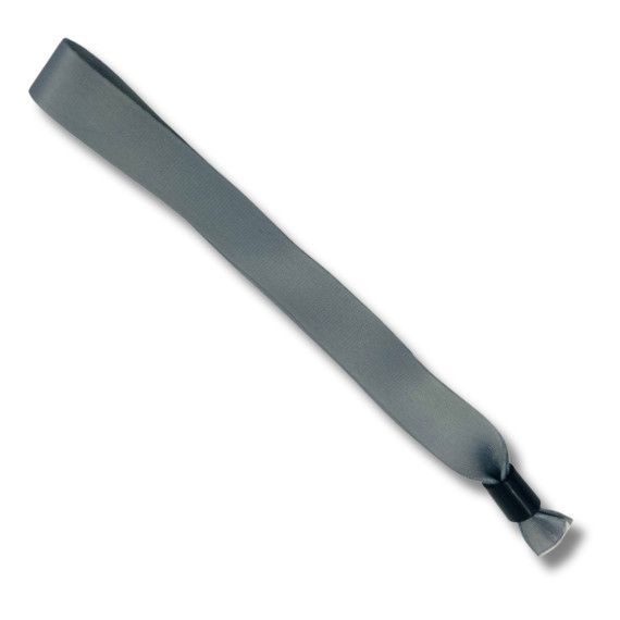 Plain Grey Fabric Wristbands