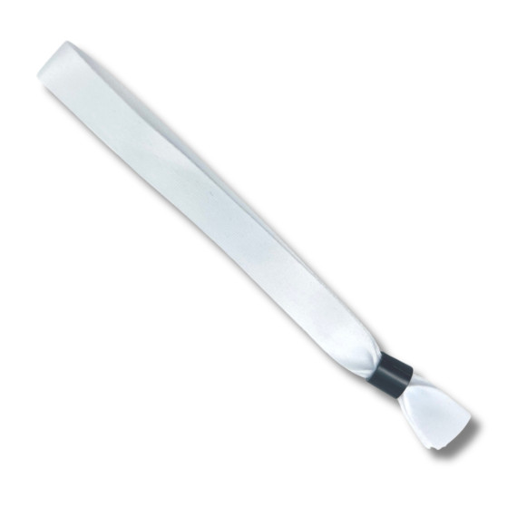 Plain White Fabric Wristbands