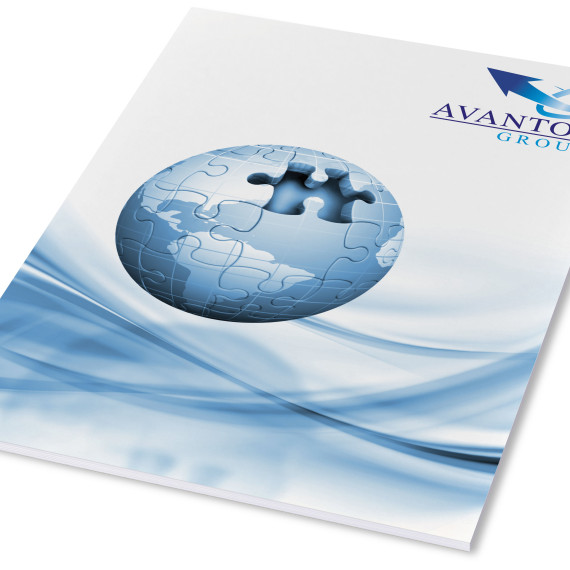 Desk-Mate® A4 notepad wrap over cover