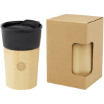 Pereira 320 ml porcelain mug with bamboo outer wall