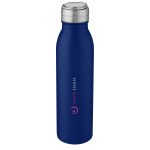 Harper 700 ml stainless steel water bottle with metal loop