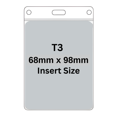 Oversized Portrait PVC Pouch (T3)